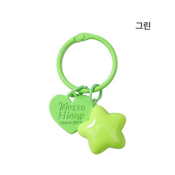 에이치플러스몰 [하프클럽]하트 별 버즈 키링 백참 열쇠고리 가방 장식