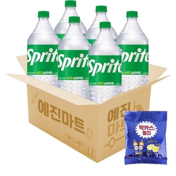 셀러허브 (현대Hmall) 예진마트 스프라이트 1.5L x 6PET+박카스젤리