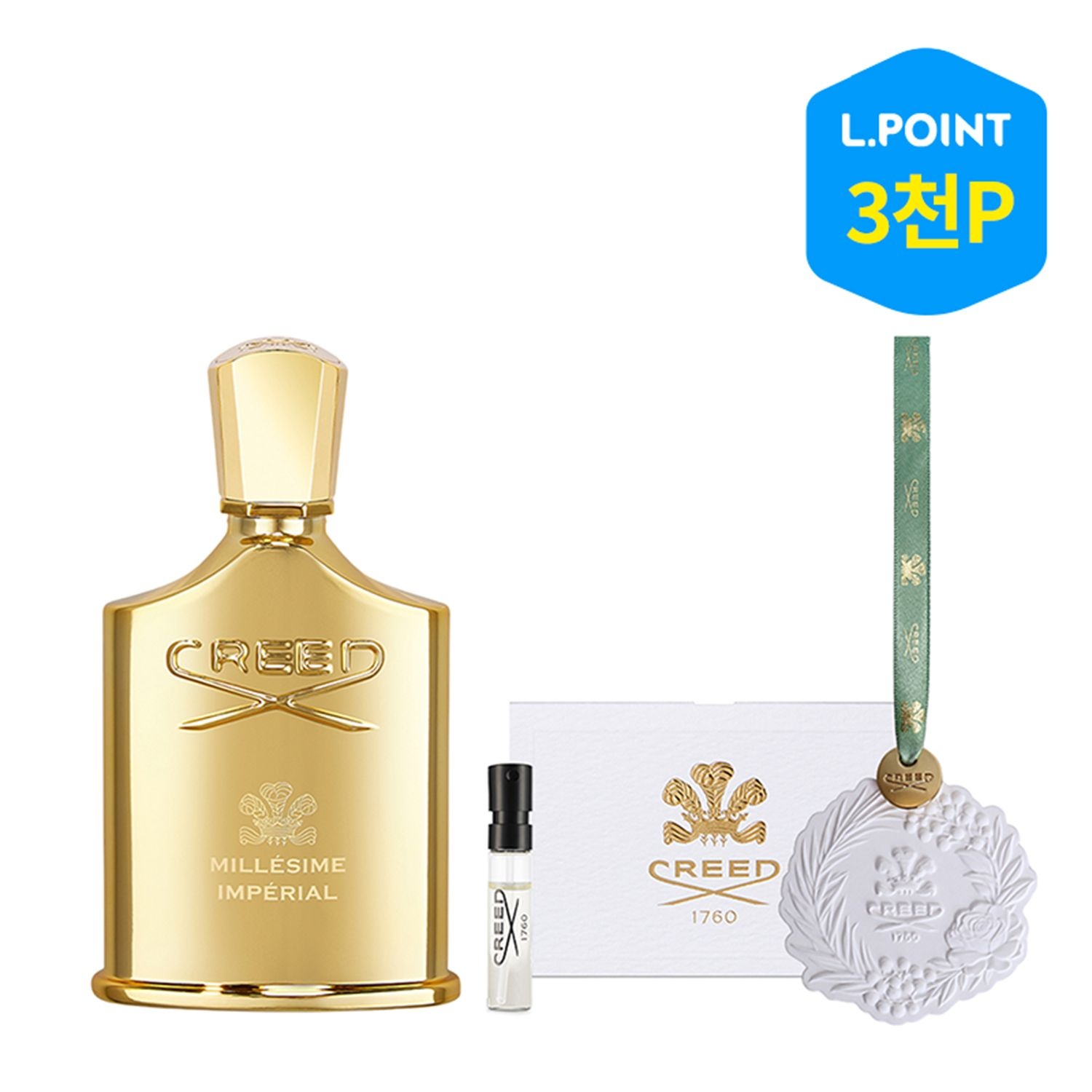 [롯데백화점] 크리드 [10적립]밀레지움 임페리얼 100ml + 세라믹 참 + 바이얼 1.7ml 증정(+L.POINT 3천점) LE1222645380