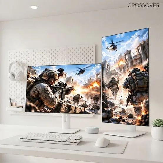 크로스오버 27LGQ188MC QHD LG Nano-IPS 블랙 USB-C 피벗 144Hz 68cm 게이밍 모니터 무결점