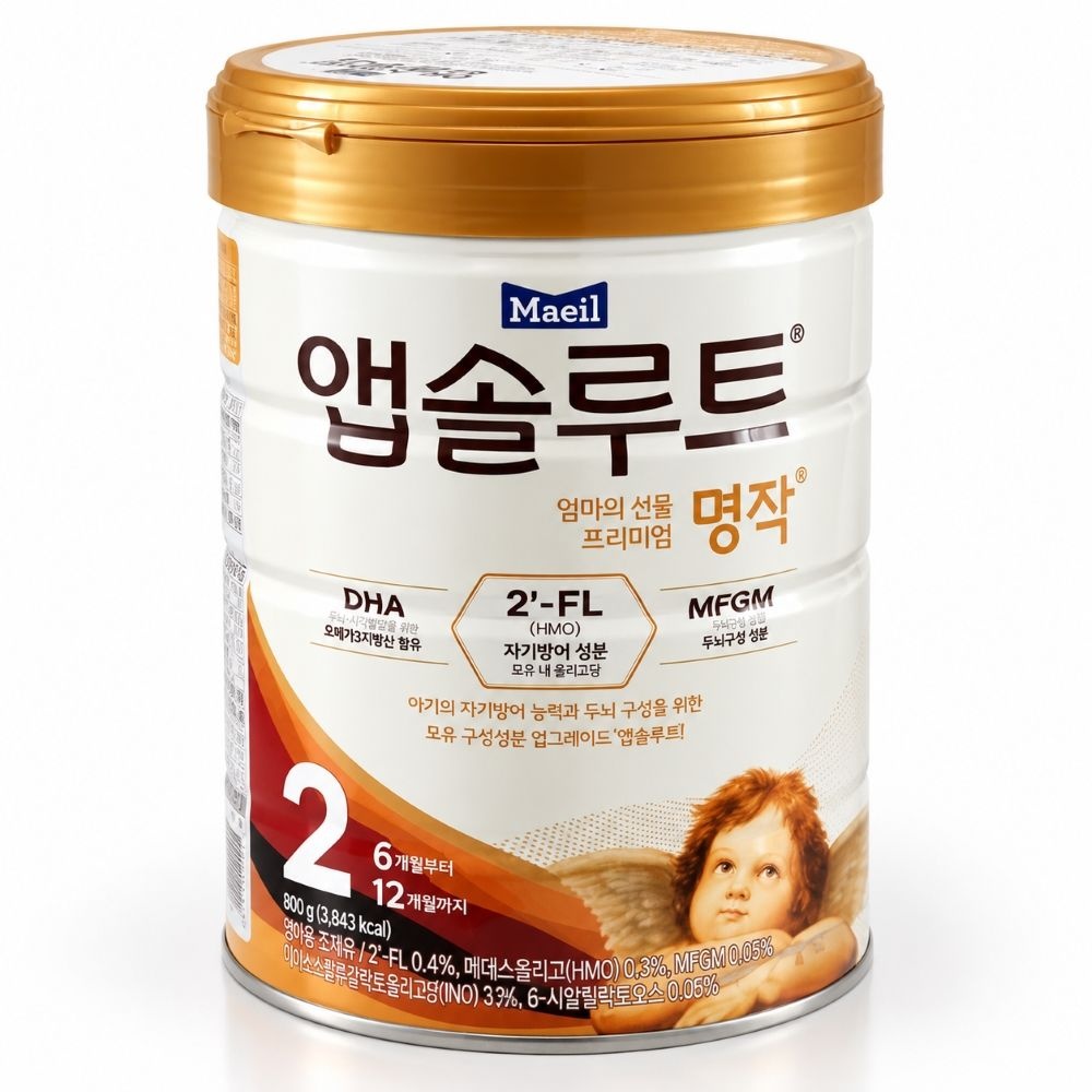 매일유업 앱솔루트 엄마의 선물 프리미엄 명작 2PL 2단계 800g 3개