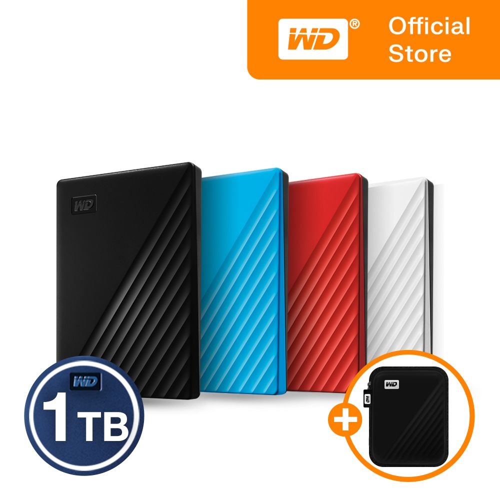 [오늘출발] 웨스턴디지털 [WD공식스토어/우체국택배] WD NEW My Passport 1TB 외장하드 파우치증정