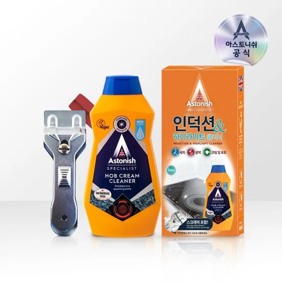 [APP전용]아스토니쉬 인덕션 클리너(스크래퍼 포함) 외 BEST세제 / 주방 욕실 청소 다목적세제