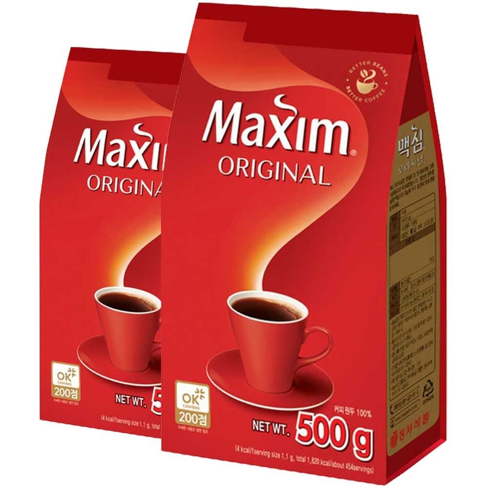 동서식품 맥심 오리지날 커피 리필 500g x 2개