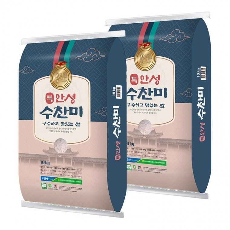 26년산 햅쌀  특등급단일품종 안성마춤농협 수찬미 20kg(10kgX2포)