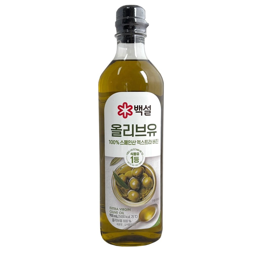CJ 제일제당 백설 엑스트라버진 올리브유 900ml x 4개