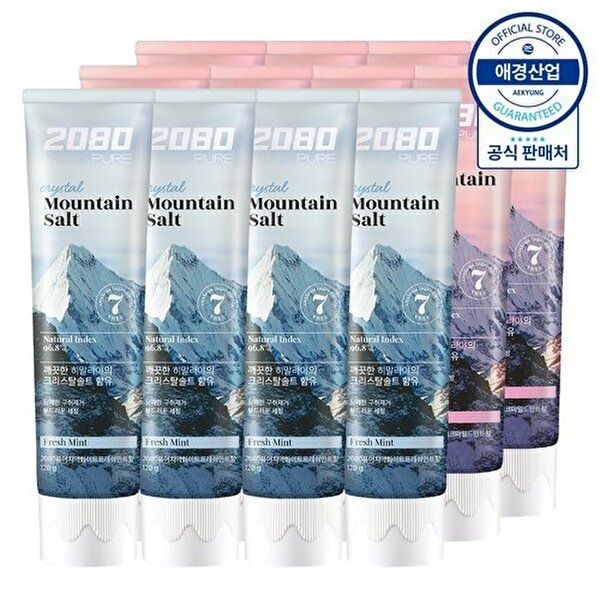 애경 [애경]2080 퓨어 솔트 치약 150g ,12개