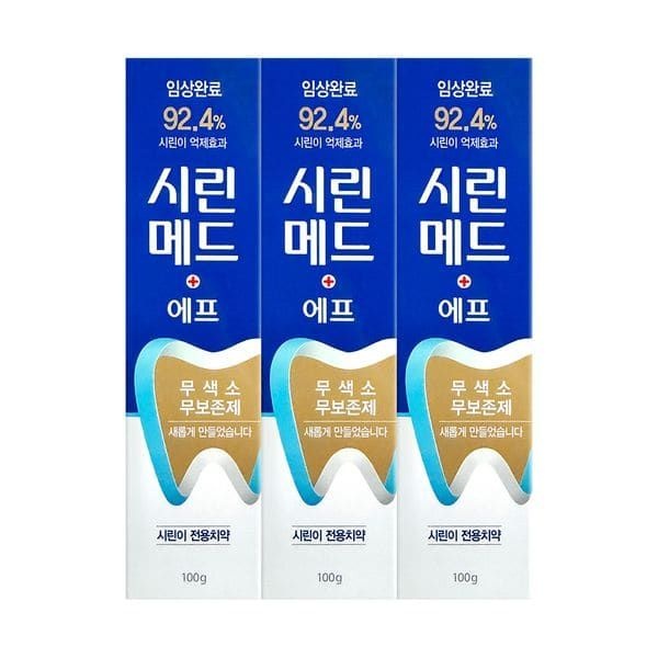 (현대Hmall) 조선달타운 시린메드 에프 시린이 전용치약 100g 3개