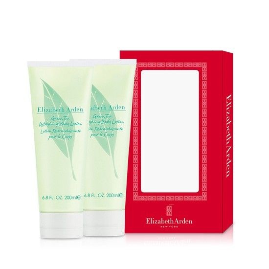 엘리자베스아덴 [쇼핑백+선물케이스]그린티 바디로션 2종 세트(200ml+200ml)