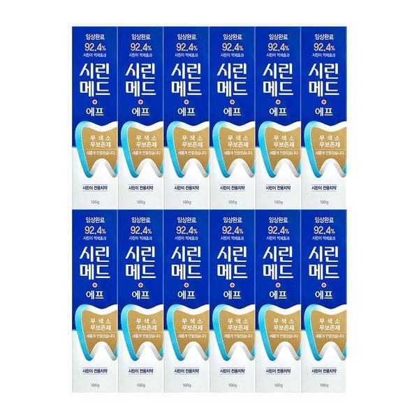 (현대Hmall) 조선달타운 시린메드 에프 시린이 전용치약 100g 12개