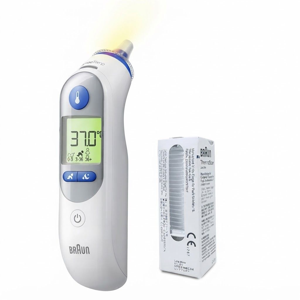 key tronic corporation <b>브라운</b> <b>체온계</b> 야간조명 IRT-6525 필터 21개 포함 아기 신생아 발열확인 <b>체온계</b>