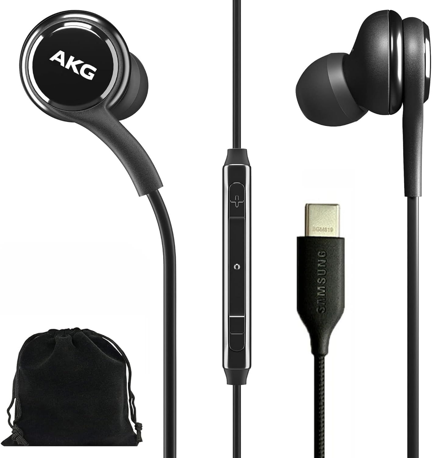 삼성 AKG 이어버드 오리지널 USB 타입 C 인이어 헤드폰, 리모컨 및 마이크 포함 갤럭시 A53 5G, S22, S21 FE, S20 울트라,