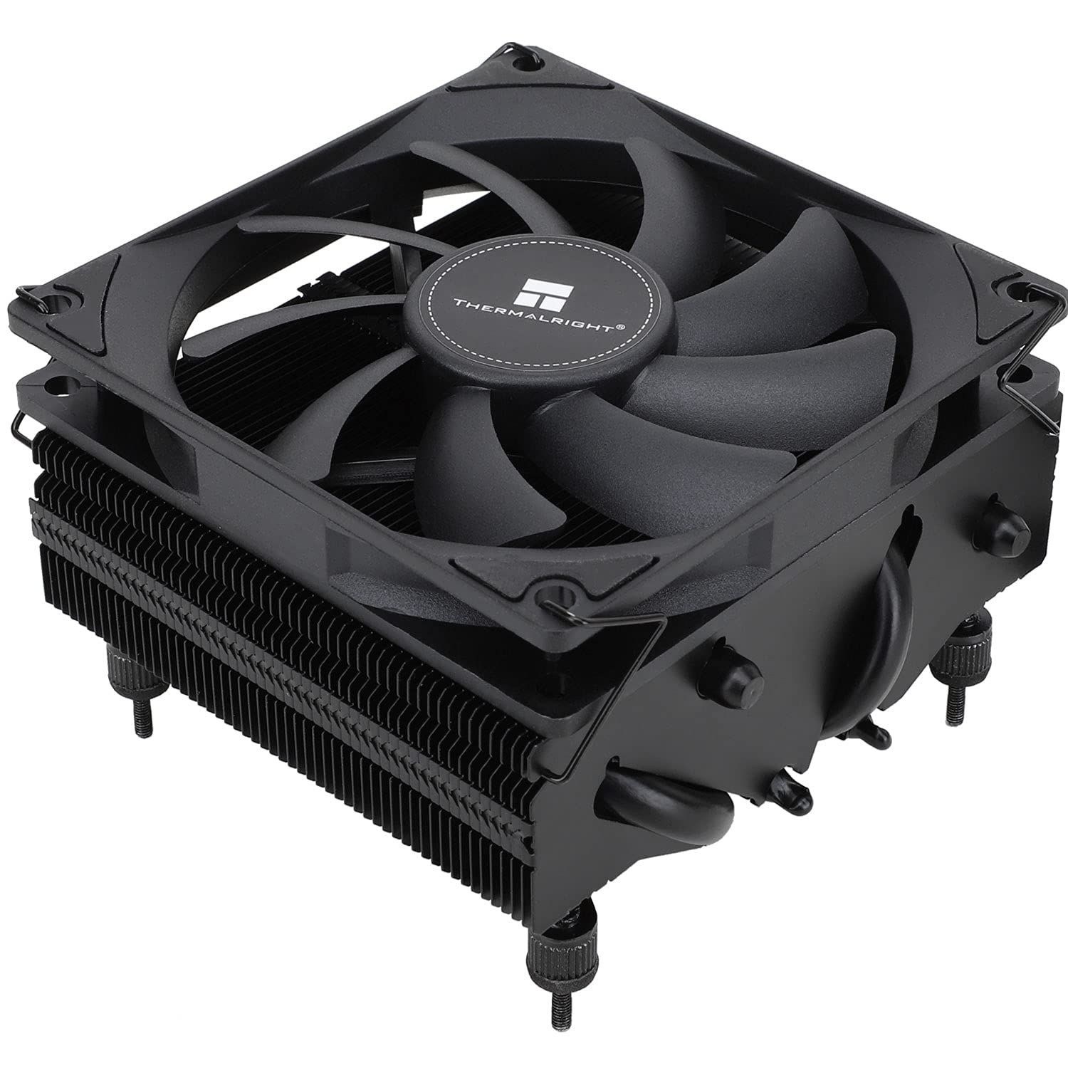 Thermalright AXP90-X53 블랙 로우 프로파일 CPU 에어 쿨러, 높이 53mm, TL-9015B 슬림 PWM 팬, ITX 히트싱크 AMD용: AM4