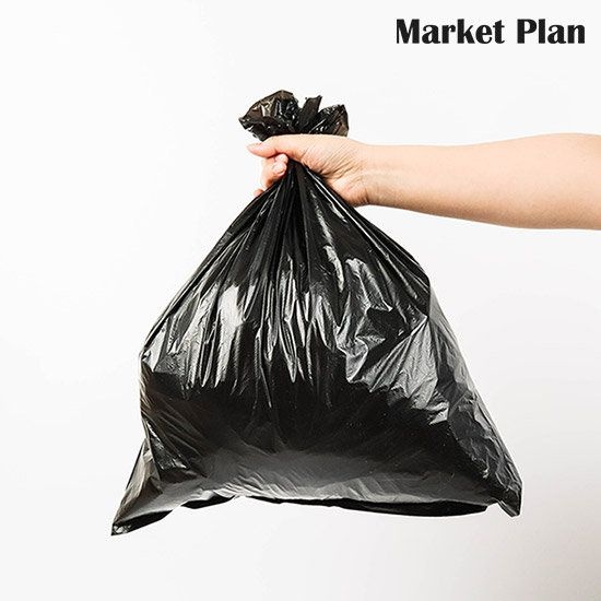 마켓플랜 롤 쓰레기 비닐봉투 10L (300매) 319771