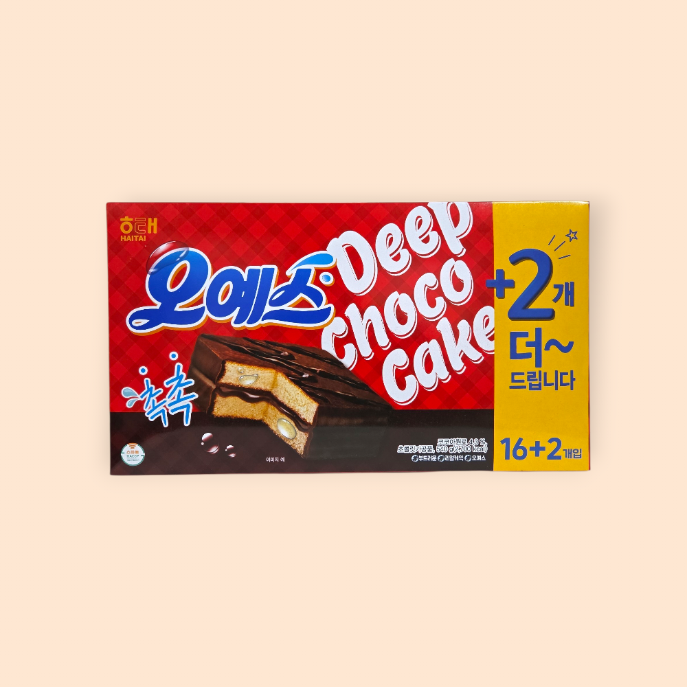 해태제과 오예스 알뜰형 대용량 540g (18개입)