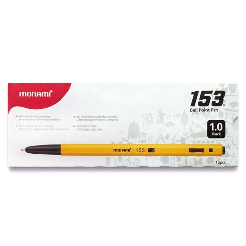 153볼펜1.0mm 1타 12개입 볼펜 오피스펜 153 필