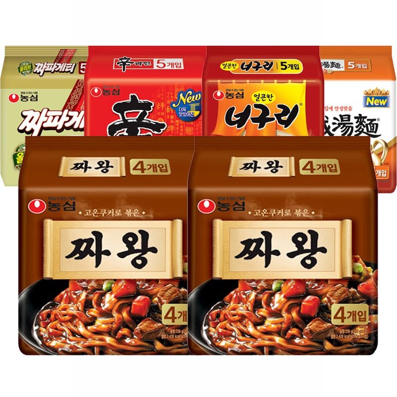 농심짜왕 134g 16봉 외 농심 라면 골라담기 [신라면/짜파/너구리/안성탕면 등 다수]
