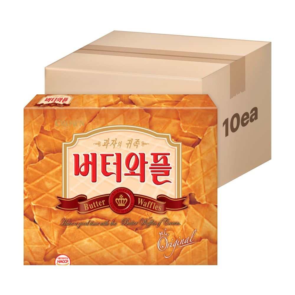 [온누리상품] 크라운 버터와플 316g X 10개 (1박스)