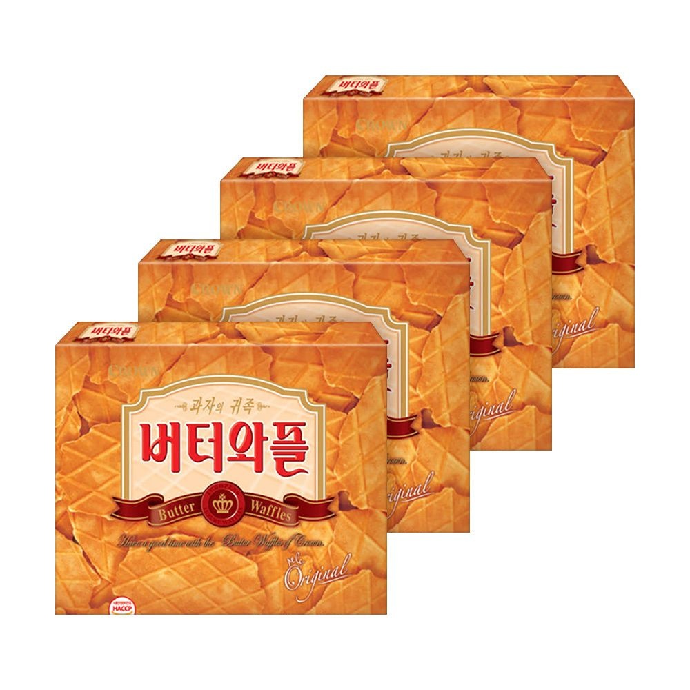 [온누리상품] 크라운 버터와플 316g X 4개