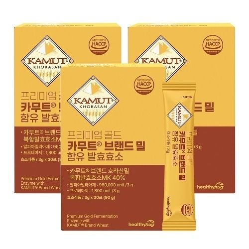 [패션플러스][헬씨허그][헬씨허그]프리미엄 골드 카무트 브랜드밀 함유 발효효소 3박스_637985