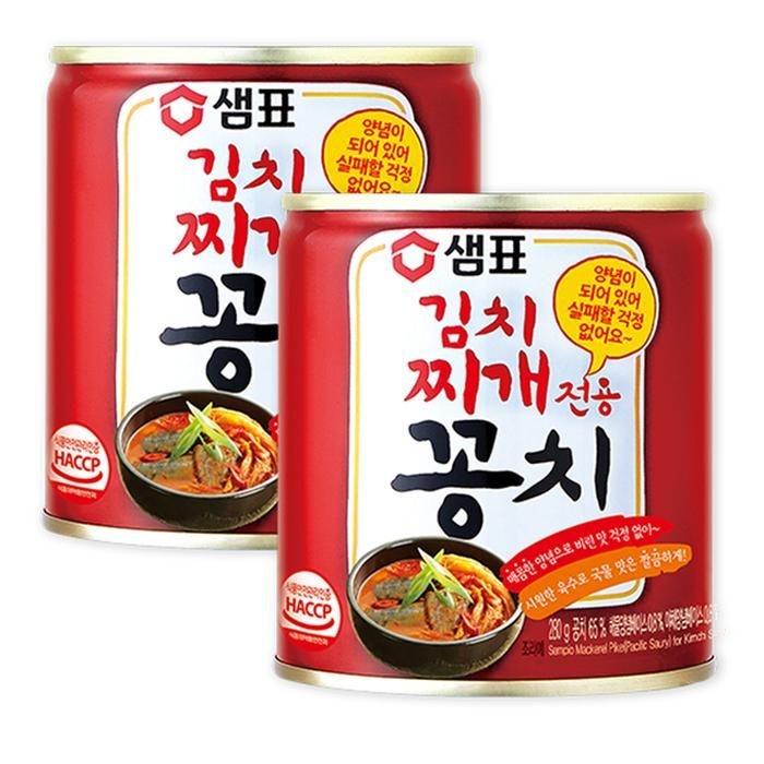 [오늘출발] 샘표 김치찌개전용 꽁치 280G x 2개
