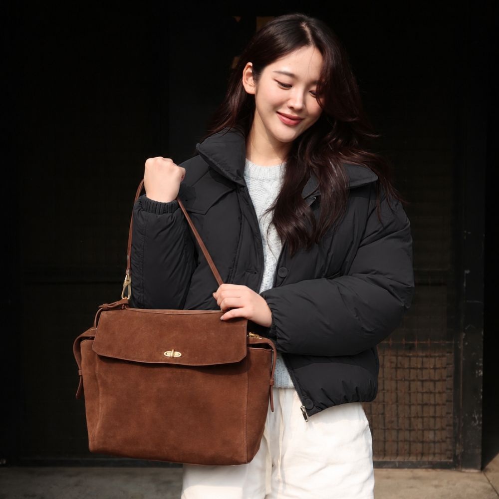 비죠 스탠드카라 덕 다운 점퍼_SAPDE1611BK