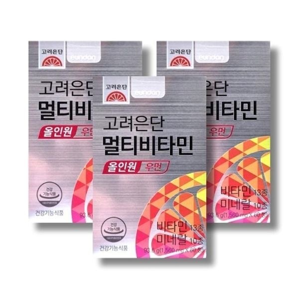고려은단 멀티비타민 올인원 우먼 1560mg 60정 3박스 /wb