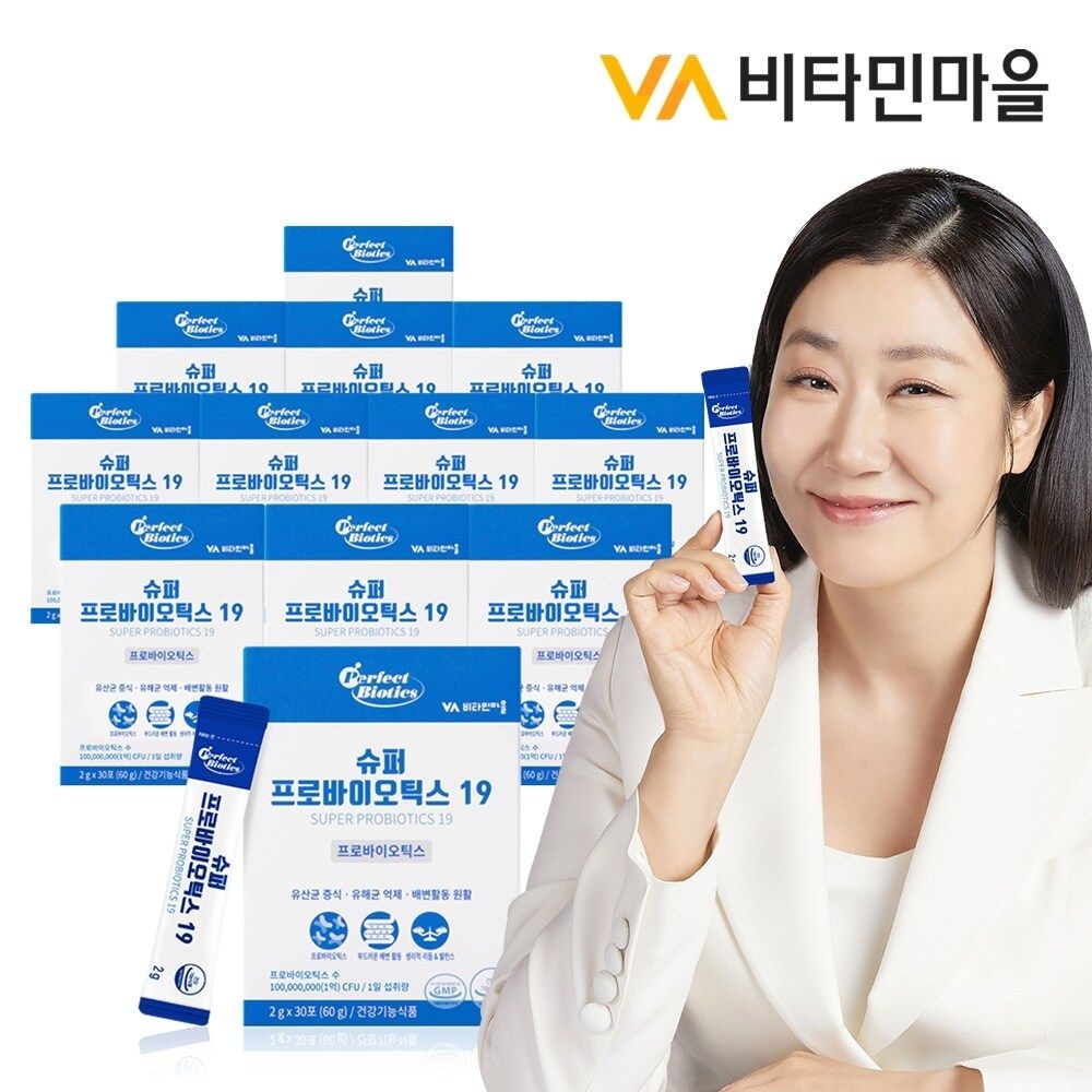 비타민마을 퍼펙트바이오틱스 슈퍼 프로바이오틱스 19 특허 생 유산균 12...