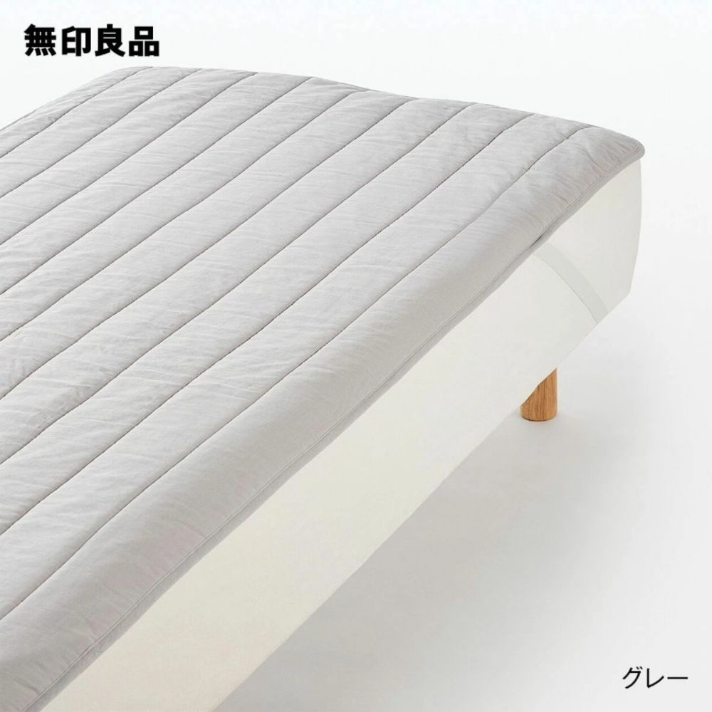 [해외] 무인양품 카폭 혼합 이중거즈 패드 SD 120x200 침대패드