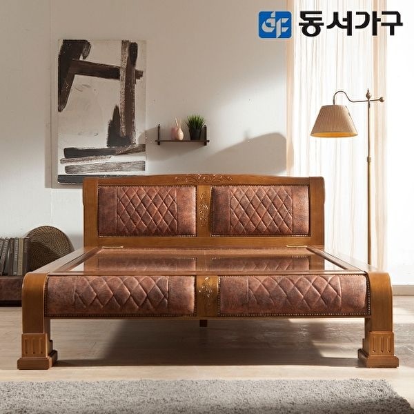 [동서가구]M 리더스 엔틱 고급 원목 명품 홍맥반석 퀸 Q 돌침대 DF635860