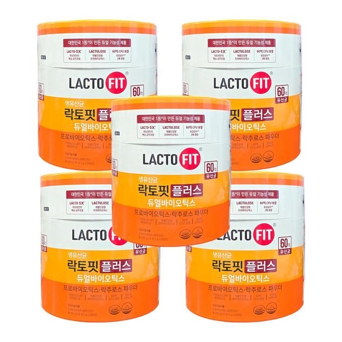 락토핏 플러스 듀얼바이오틱스 2g x 200포 5개 his
