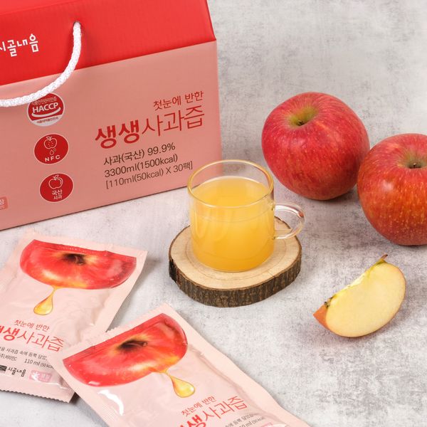 시골내음 첫눈에 반한 생생사과즙-30팩