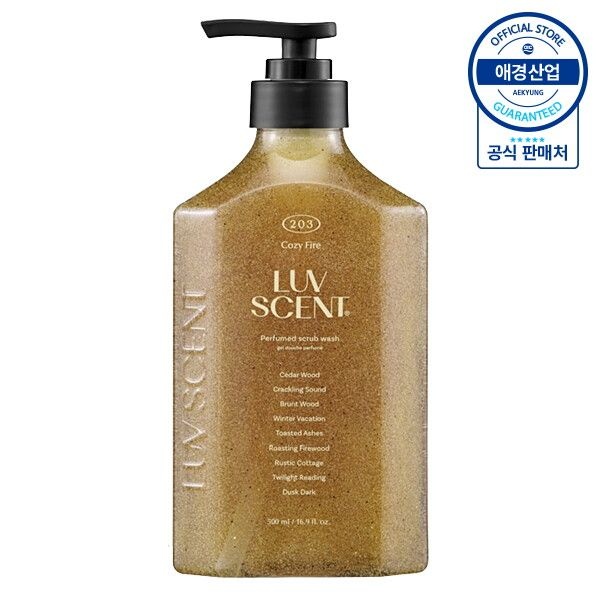 애경 [애경] 럽센트 스크럽 바디워시 코지파이어 시더우드 500ml x1개