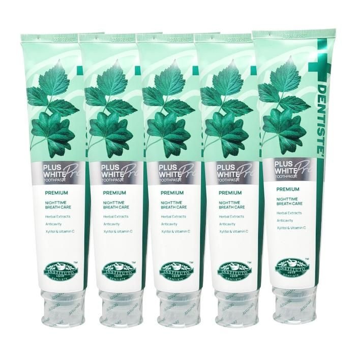 SIAM COSMECEUTICAL 덴티스테 플러스화이트 프로 치약 200g 5개 Ss
