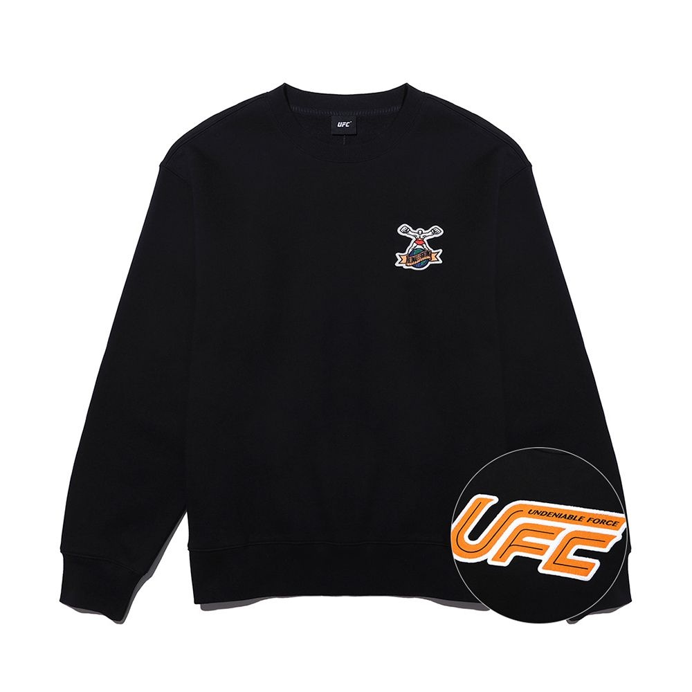 [롯데백화점] UFC 스포츠 울티맨 플레이 릴렉스핏 맨투맨 블랙 U3SWT4334BK