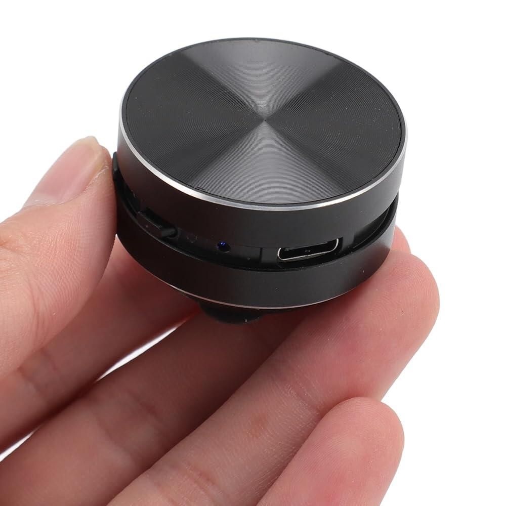 [해외] Small Bluetooth Speaker, Bone Conduction Portable Shower Speaker with Suction Cup, FM Radio, Stereo Bass Sound for Bathroom Travel Home (Black) 429938