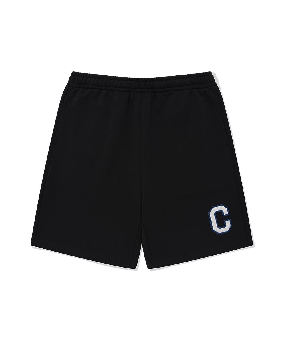 커버낫 C 로고 스웻 쇼츠 Black