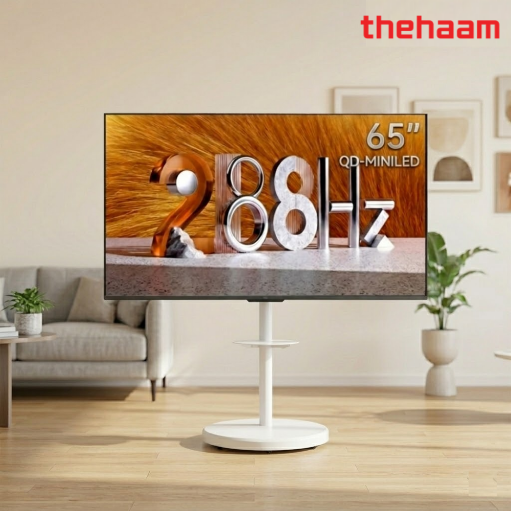더함 CHIQ 165cm 65인치 삼탠바이미 288Hz 4K QD-MINILED 울트라스탠드 패키지 스마트 티비 신혼가전 OTT 회의실 TV