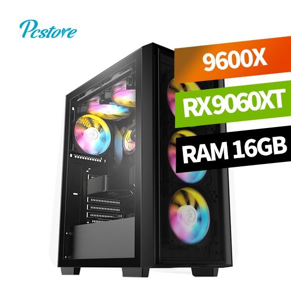 피씨스토어 베스트 게이밍PC 9600X RX9060 XT 라라랜드 (16GB, M.2 500GB)
