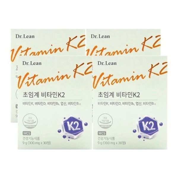닥터린 초임계 비타민K2 300mg x 30정 x 4박스