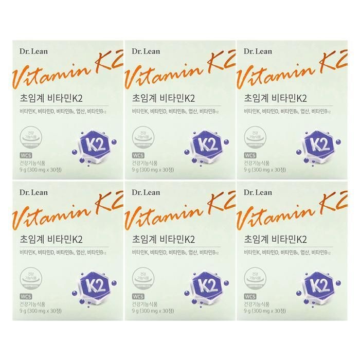 닥터린 초임계 비타민K2 300mg x 30정 x6박스
