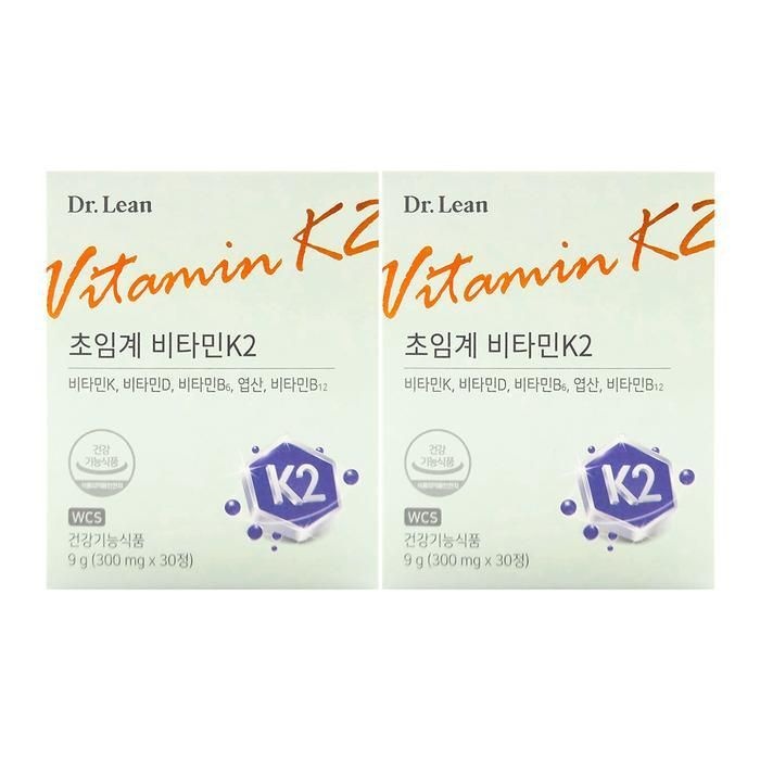닥터린 초임계 비타민K2 300mg x 30정 x2박스
