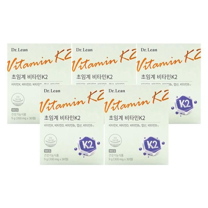 닥터린 초임계 비타민K2 300mg x 30정 x5박스