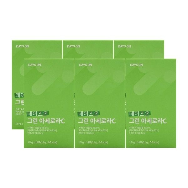 데이즈온 그린 아세로라C 1.5g x 14포 x 6박스