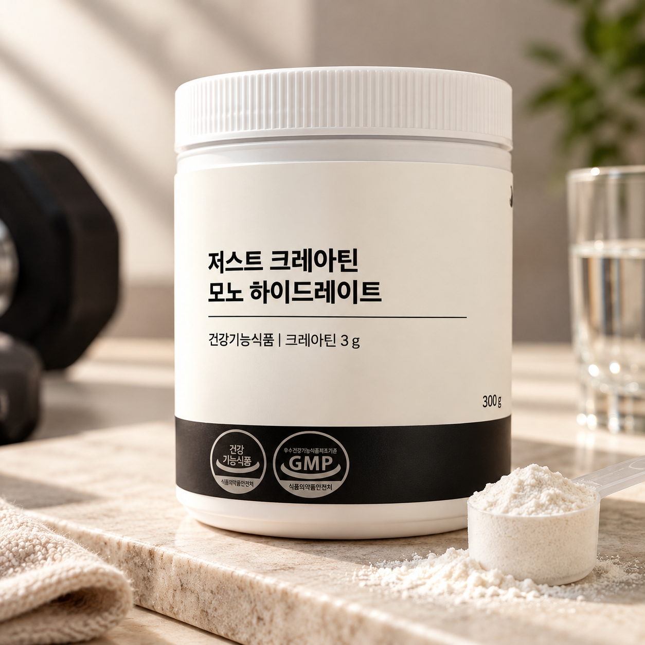 잠백이 저스트 크레아틴 모노 하이드레이트 100회분 300g, 2개