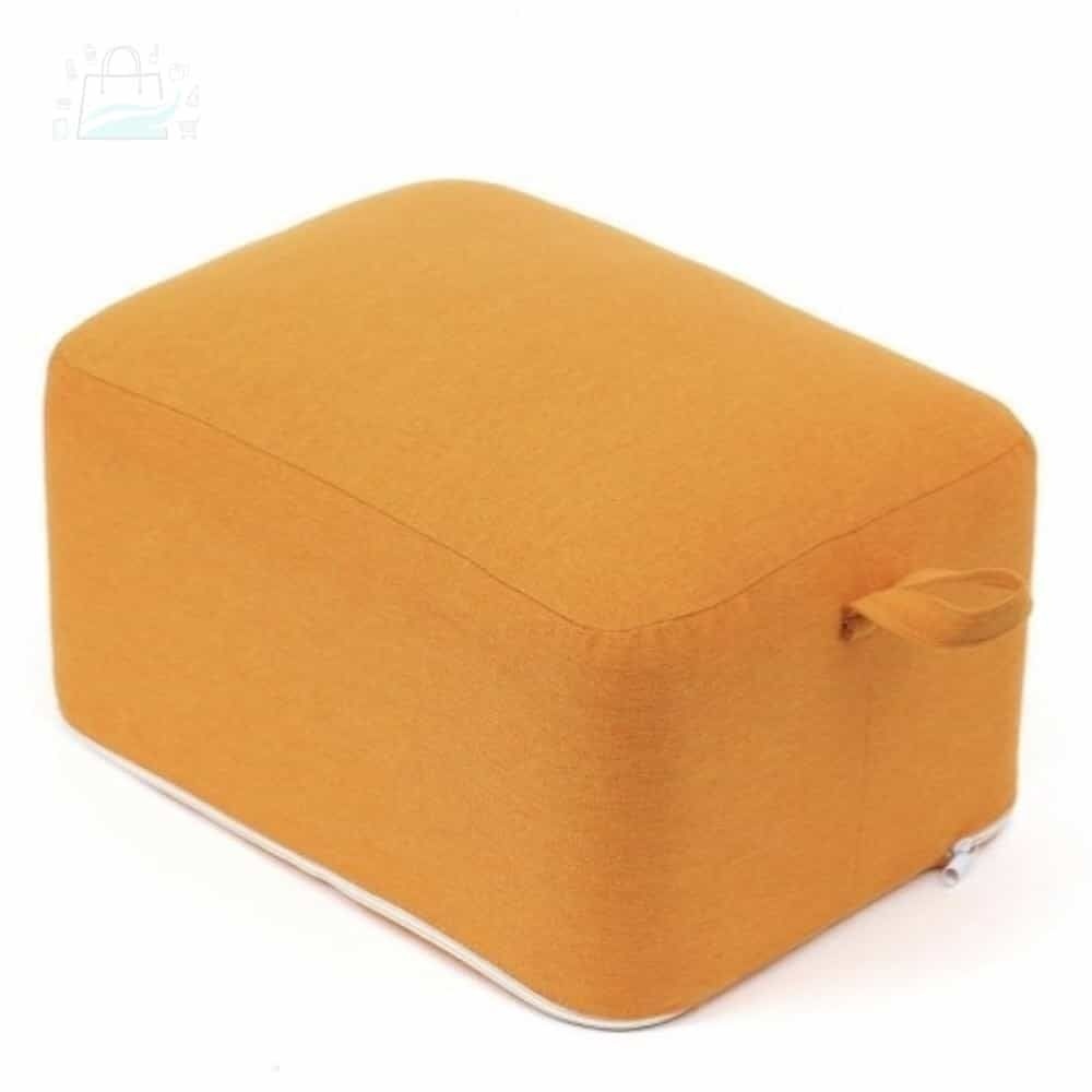 GSTORE 사이드스툴 예쁜스툴 스튤 쇼파발받침대 오렌지 사각 스툴 40X30X20CM