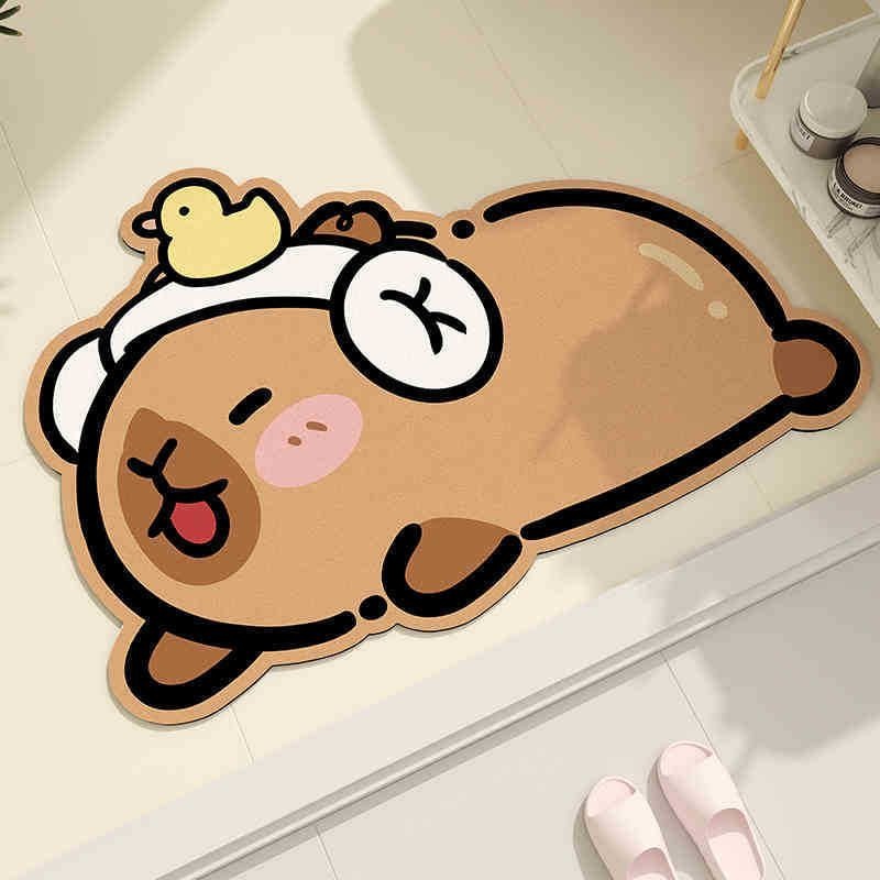 [리브나인] 발이 뽀송한 카피바라 규조토 욕실매트 3종, 택1