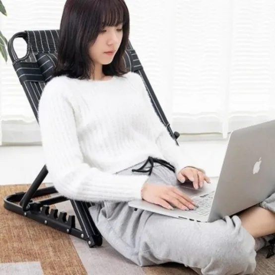 접이식 그라운드 각도조절 체어 좌식의자 등받이 캠핑