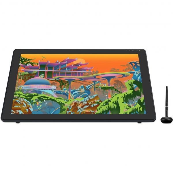 HUION [해외] 휴이온 캄바스 22 플러스 QLED 드로잉 <b>태블릿</b> 풀 라미네이트 스크린 USB C 연결 140% sRGB 색재현율 틸트 기능 21.5인치