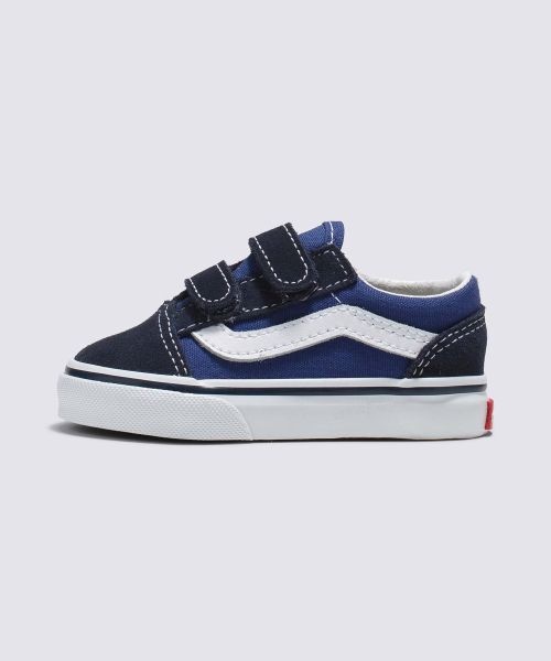 반스 KIDS vanskids 올드스쿨 V 토들러 밸크로 네이비